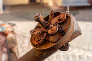 rostige Fahrradklingel