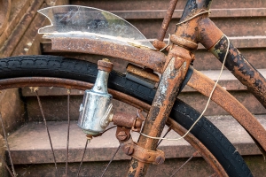 rostiges Fahrrad