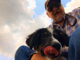 Selbstportrait mit Bruno